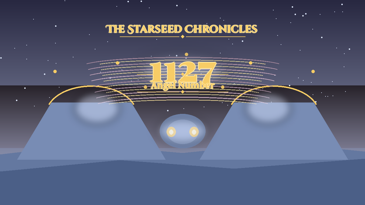 Angel Number 1127: The Starseed Chronicles Style H, Soft Carnival Meadow Twin Spirit Spire
