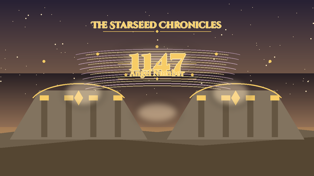 Angel Number 1147: The Starseed Chronicles Style H, Joyful Sky Glades Keystone Spirit Spire