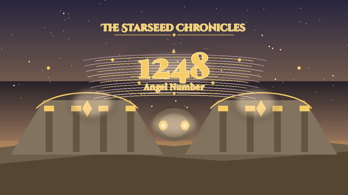 Angel Number 1248: The Starseed Chronicles Style H, Aurora Tide Harbor Keystone Coin Cascade