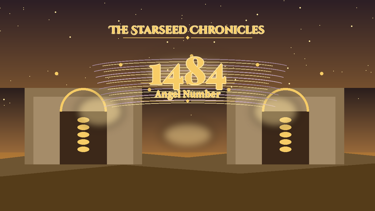 Angel Number 1484: The Starseed Chronicles Style H, Cedar Sanctuary Steps Vault Keystone Span
