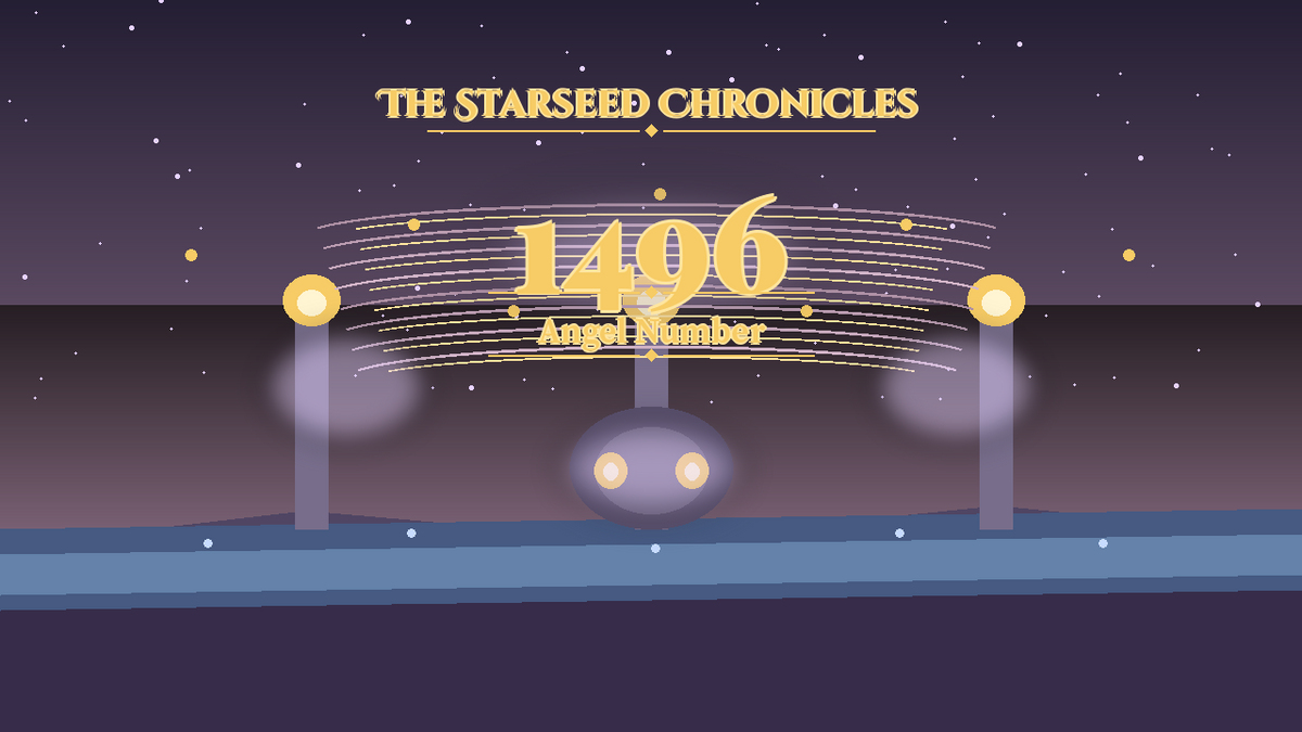Angel Number 1496: The Starseed Chronicles Style H, Silver Cascade Bridges Release Nest Hearth