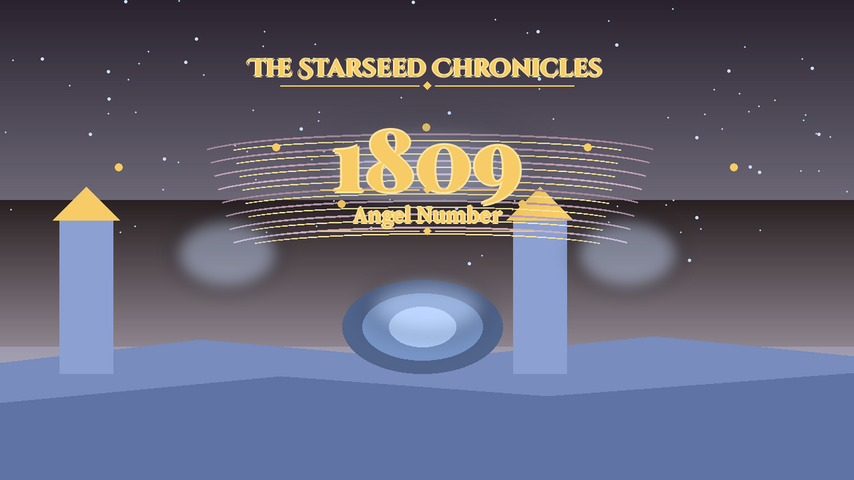 Angel Number 1809: The Starseed Chronicles Style H, Misty Towering Mountains Zero Release Shore