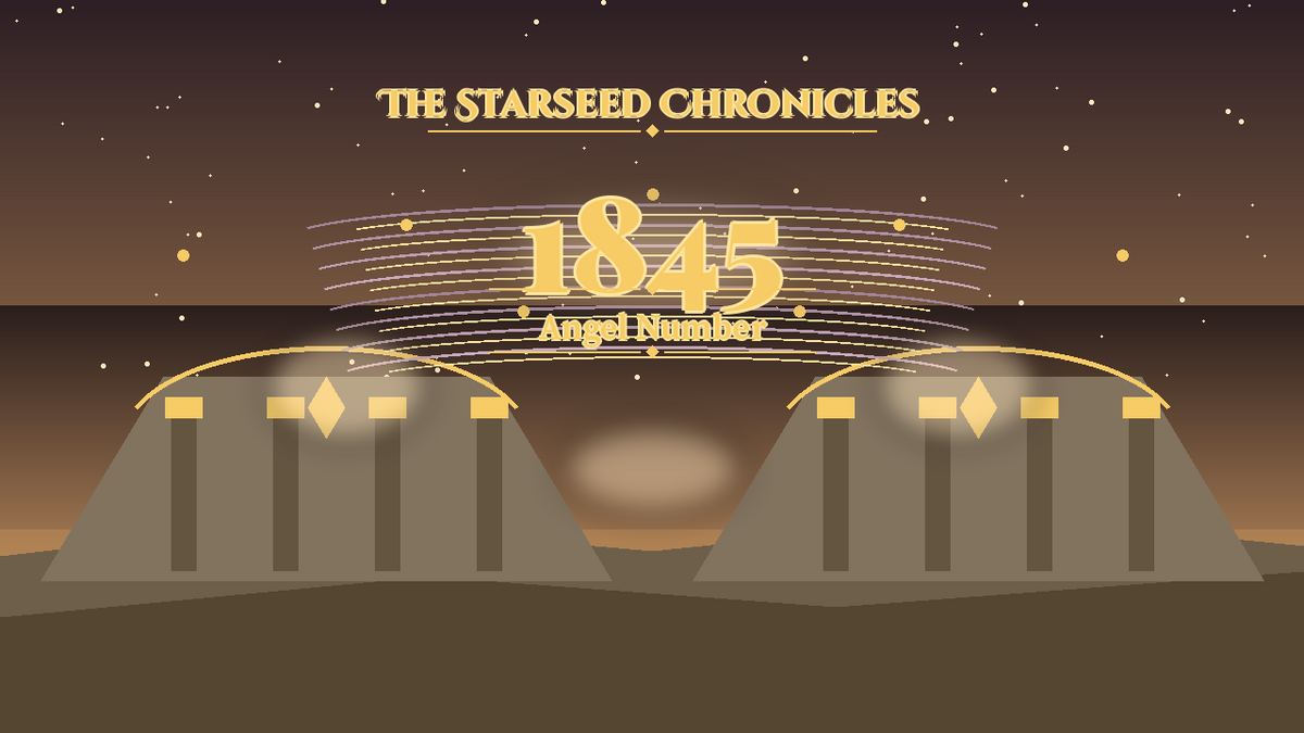 Angel Number 1845: The Starseed Chronicles Style H, Moon Crystal Village Keystone Wind Lane