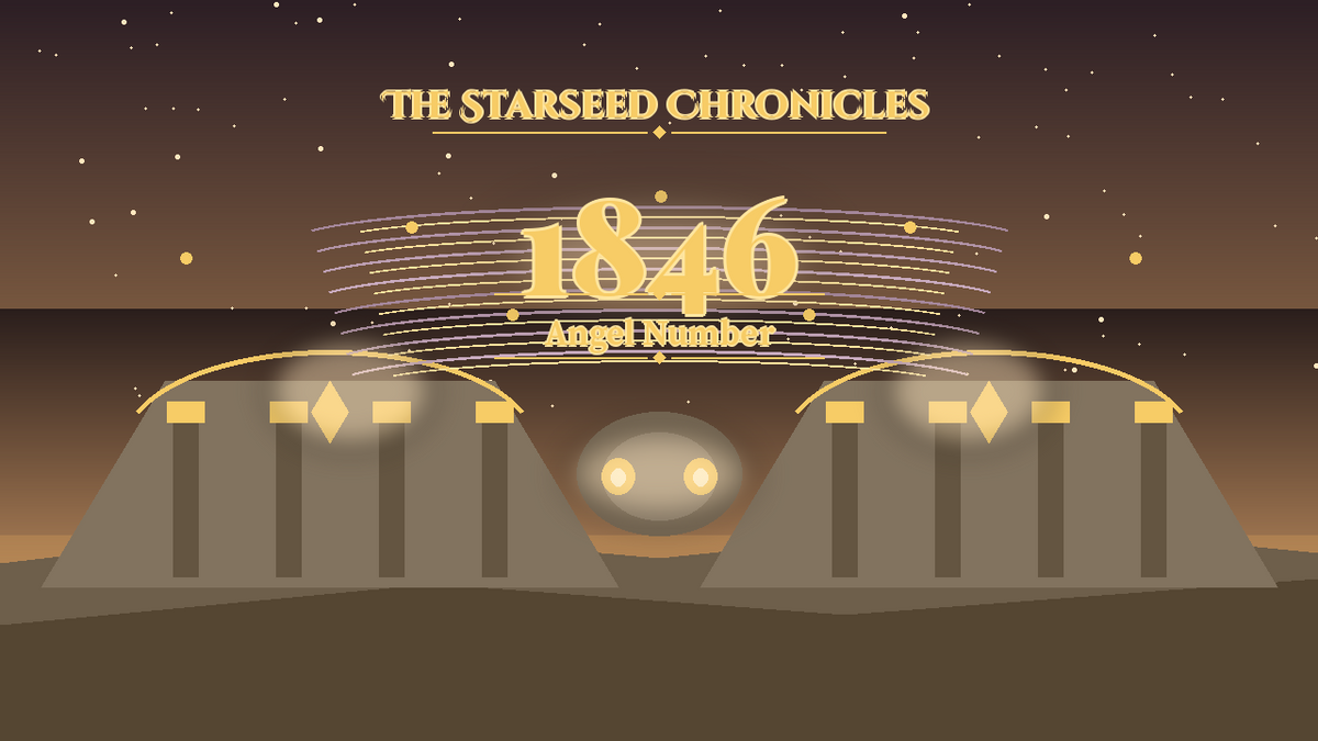 Angel Number 1846: The Starseed Chronicles Style H, Starry Wisdom Grove Keystone Nest Hearth