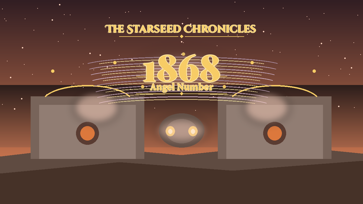 Angel Number 1868: The Starseed Chronicles Style H, Arcturian Healing Sanctum Nest Coin Cascade