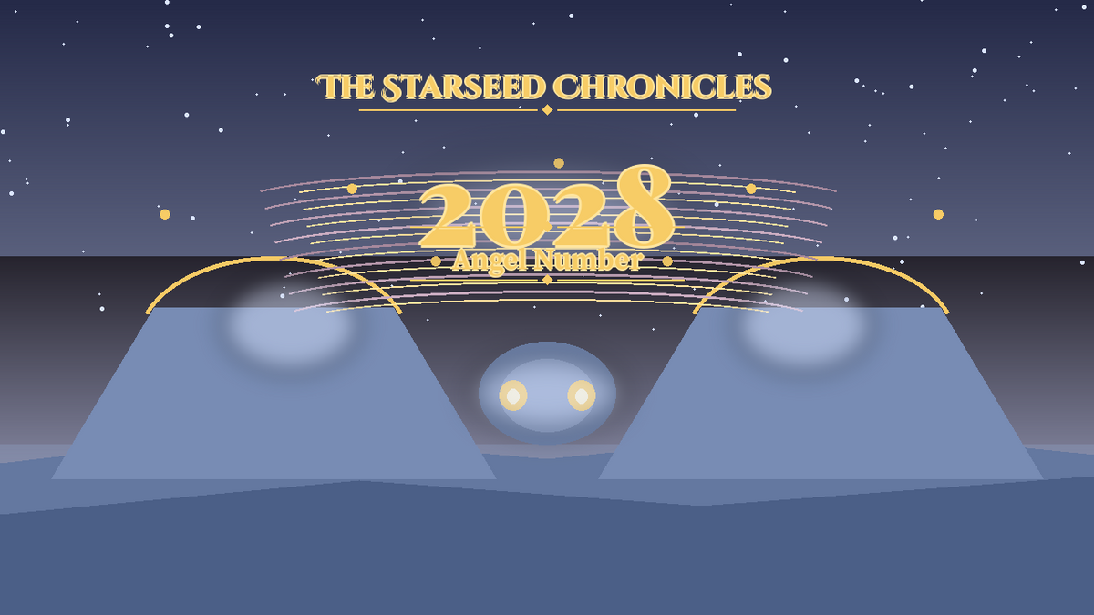 Angel Number 2028: The Starseed Chronicles Style H, Hollow Court Lanterns Twin Coin Cascade