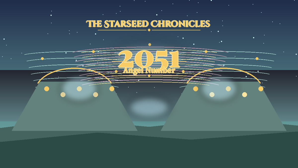 Angel Number 2051: The Starseed Chronicles Style H, Soft Carnival Meadow Freewind Dawn Gate