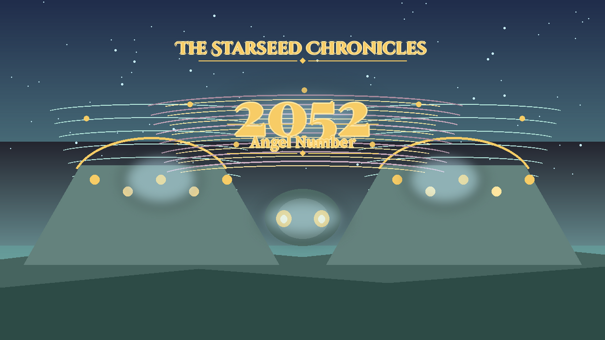 Angel Number 2052: The Starseed Chronicles Style H, Dimmed Village Quiet Freewind Faith Bridge