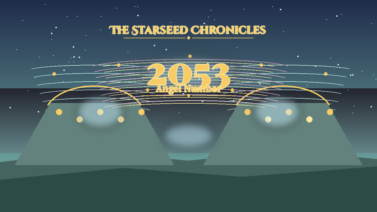 Angel Number 2053: The Starseed Chronicles Style H, Joyful Sky Glades Freewind Joy Atelier