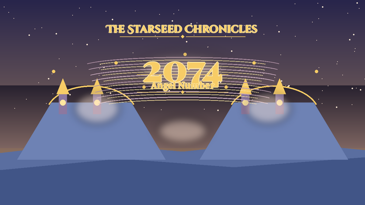 Angel Number 2074: The Starseed Chronicles Style H, Crystal River Crossing Seer Keystone Span