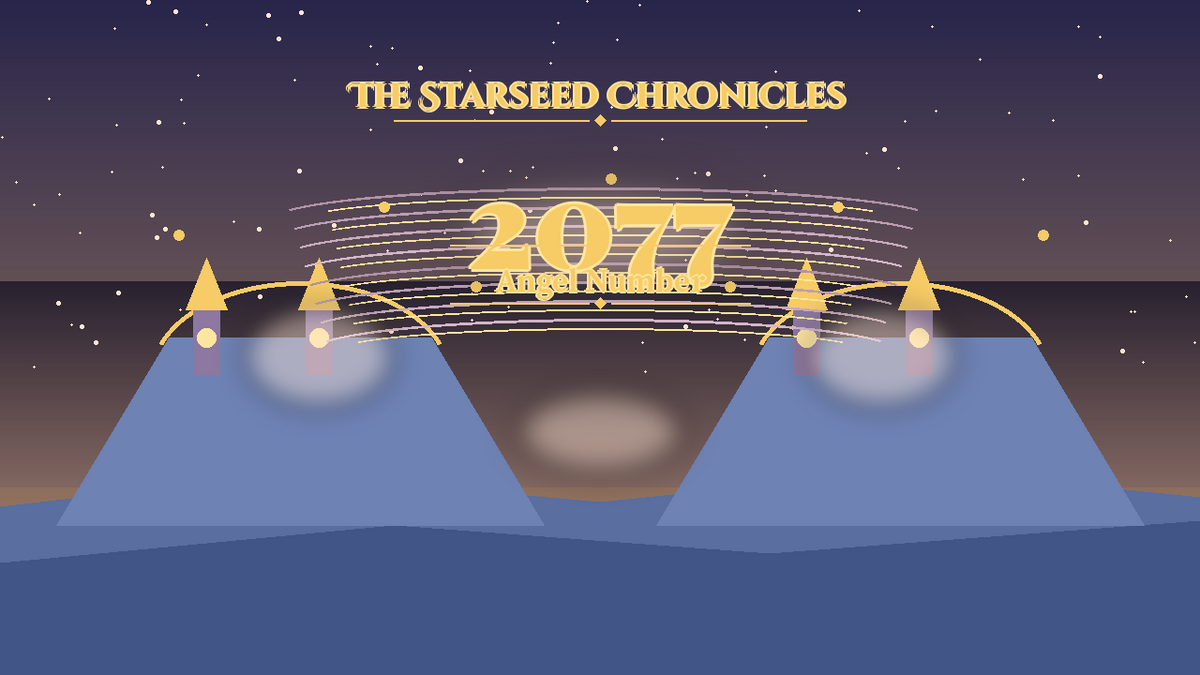 Angel Number 2077: The Starseed Chronicles Style H, Woodland Community Paths Seer Spirit Spire