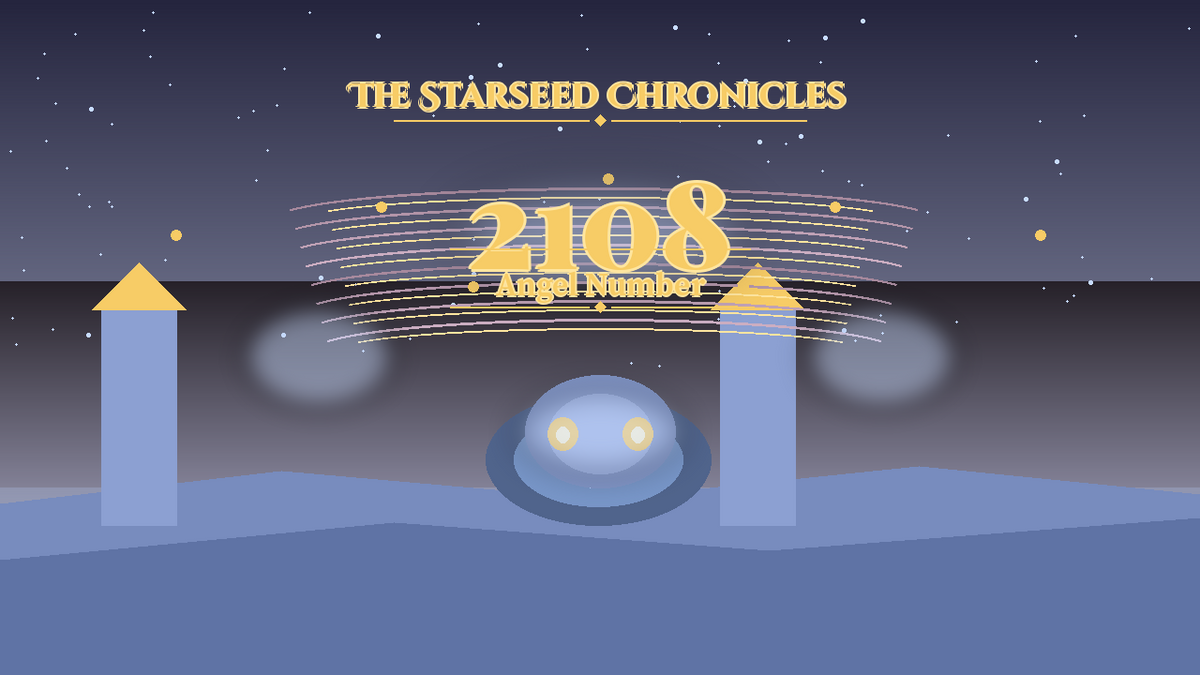 Angel Number 2108: The Starseed Chronicles Style H, Aurora Tide Harbor Zero Coin Cascade