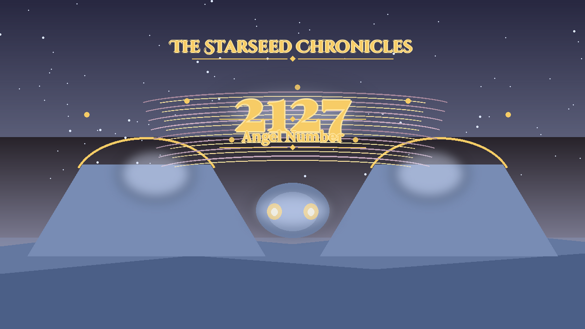 Angel Number 2127: The Starseed Chronicles Style H, Silver Cascade Bridges Twin Spirit Spire