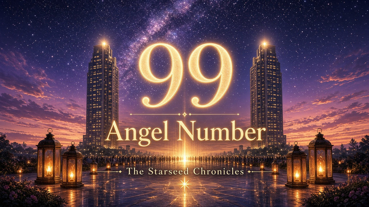 Angel Number 99: The Starseed Chronicles Style H, Twin Completion Spire