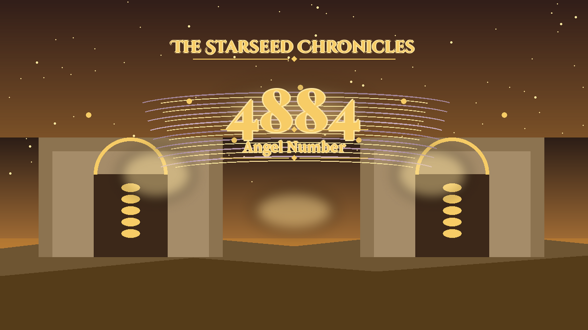 Angel Number 4884: The Starseed Chronicles Style H featured art