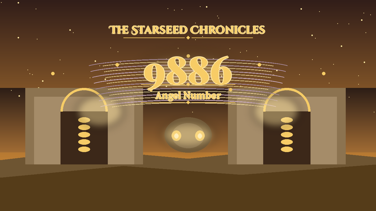 Angel Number 9886: The Starseed Chronicles Style H featured art