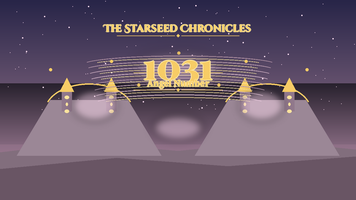 Angel Number 1031: The Starseed Chronicles Style H, Soft Carnival Meadow Chorus Dawn Gate