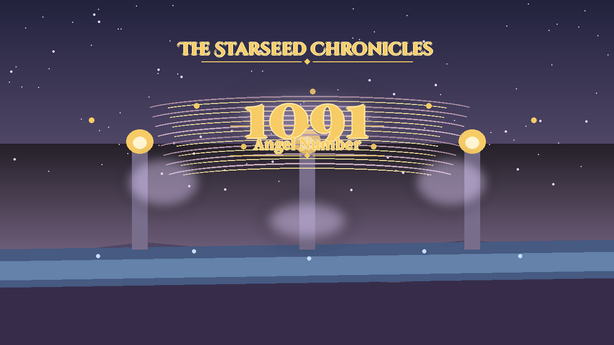 Angel Number 1091: The Starseed Chronicles Style H, Golden Amphitheater Release Dawn Gate