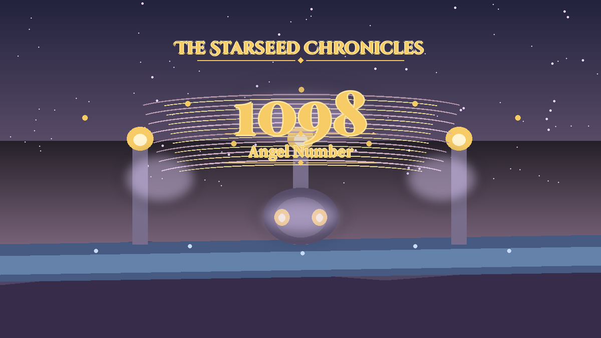 Angel Number 1098: The Starseed Chronicles Style H, Joyful Sky Glades Release Coin Cascade