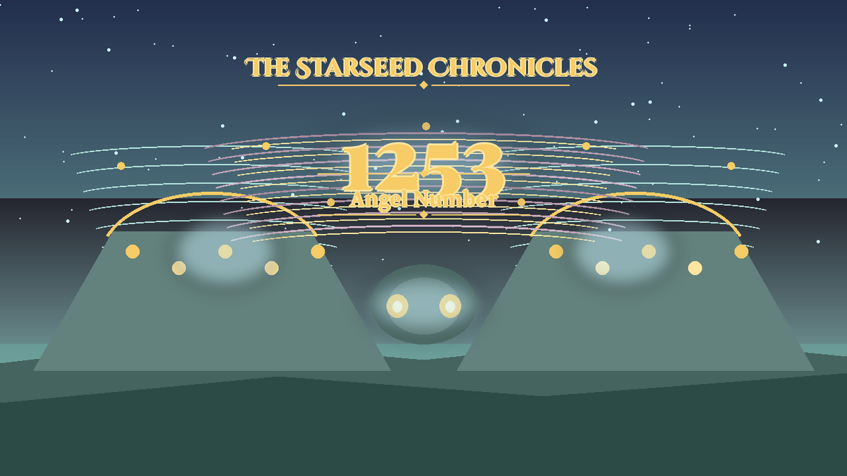 Angel Number 1253: The Starseed Chronicles Style H, Silver Cascade Bridges Freewind Joy Atelier