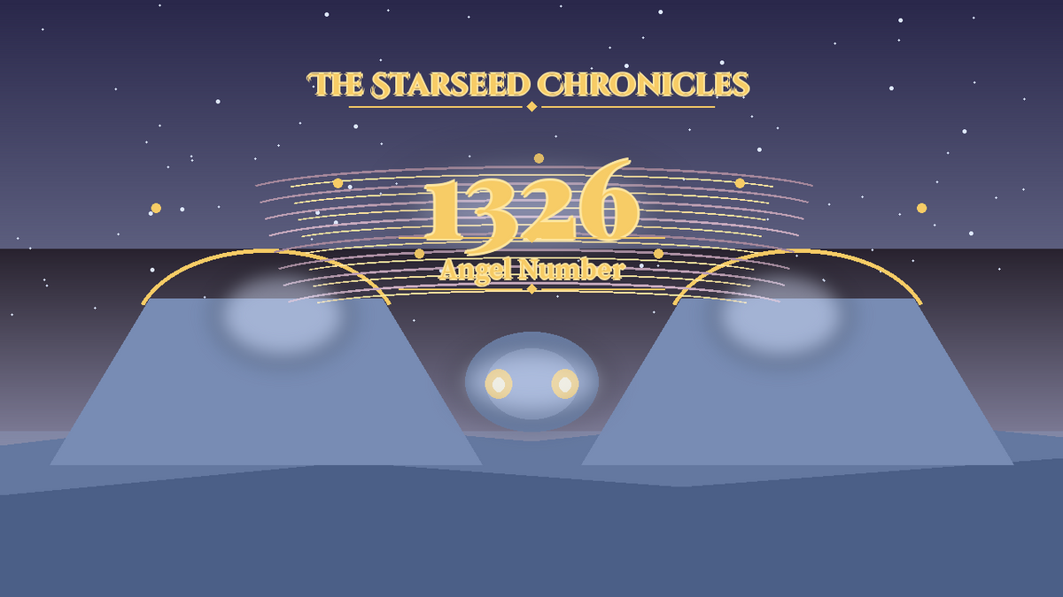 Angel Number 1326: The Starseed Chronicles Style H, Golden Amphitheater Twin Nest Hearth