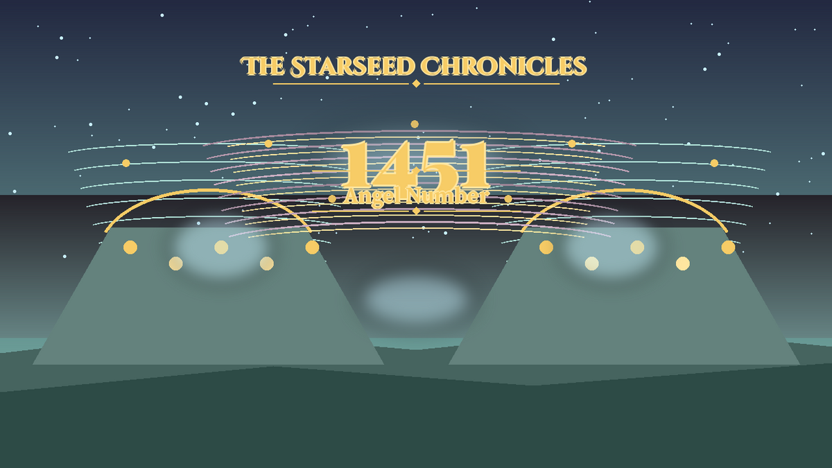 Angel Number 1451: The Starseed Chronicles Style H, Starry Wisdom Grove Freewind Dawn Gate
