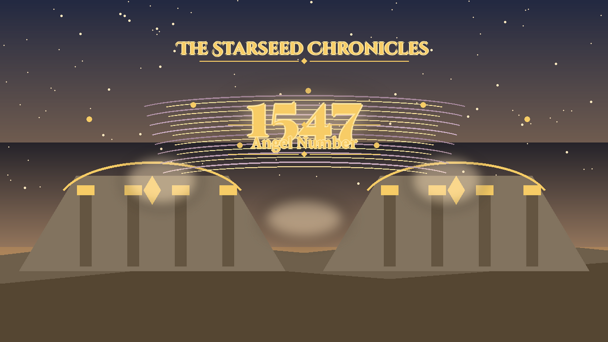 Angel Number 1547: The Starseed Chronicles Style H, Soft Carnival Meadow Keystone Spirit Spire