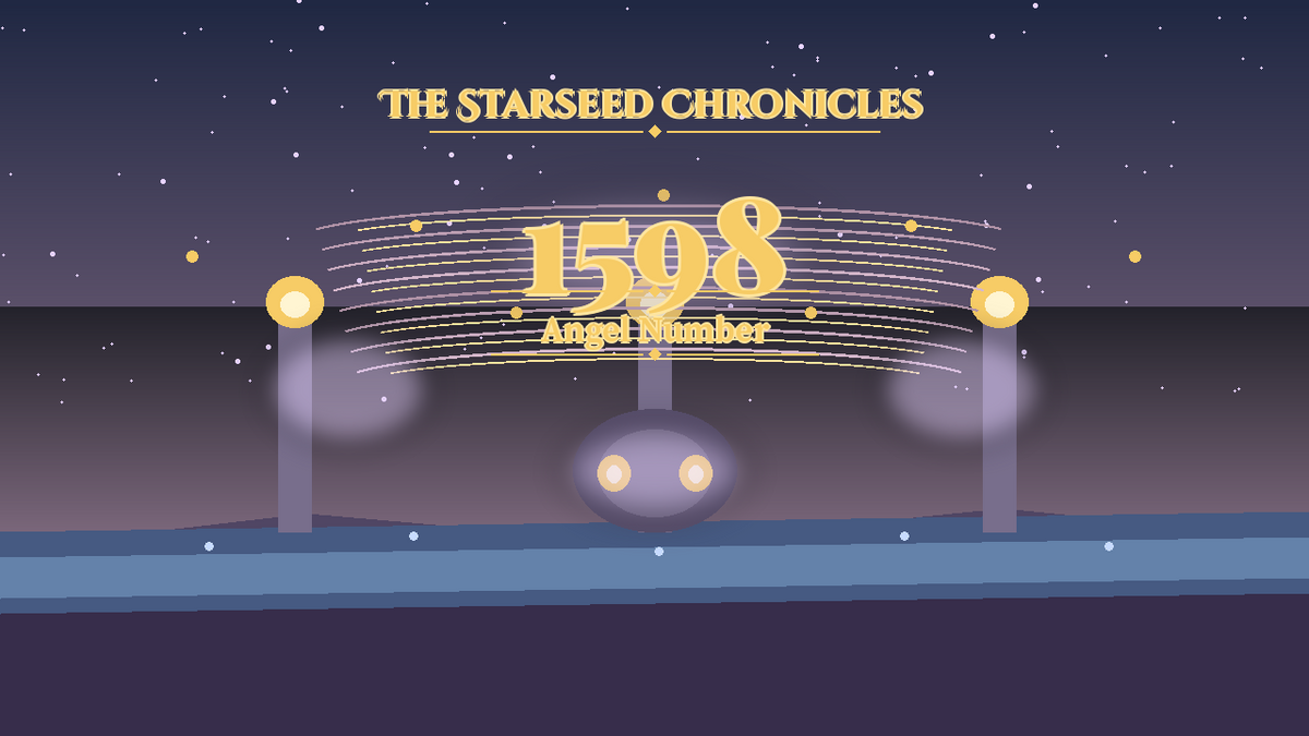 Angel Number 1598: The Starseed Chronicles Style H, Crystal River Crossing Release Coin Cascade