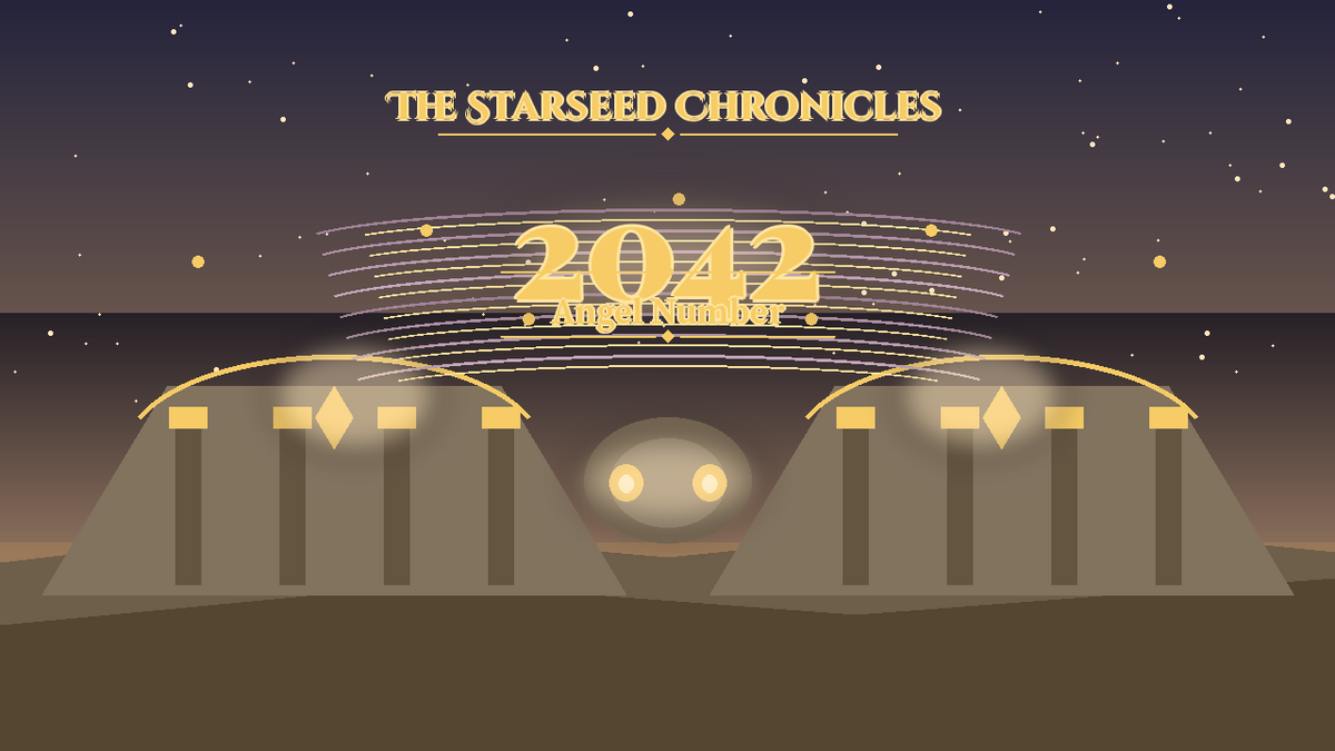 Angel Number 2042: The Starseed Chronicles Style H, Arcturian Healing Sanctum Keystone Faith Bridge
