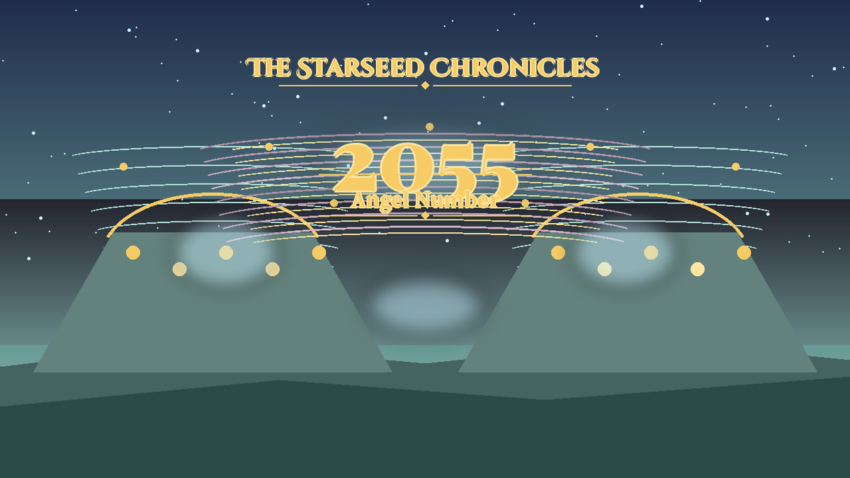 Angel Number 2055: The Starseed Chronicles Style H, Golden Amphitheater Freewind Wind Lane