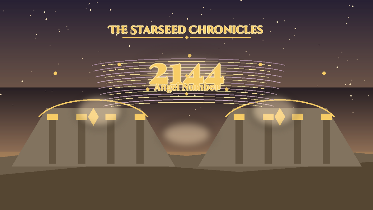 Angel Number 2144: The Starseed Chronicles Style H, Golden Amphitheater Keystone Keystone Span
