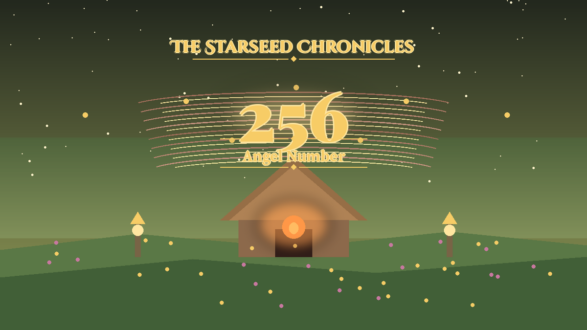 Angel Number 256: The Starseed Chronicles Style H, Hearth Beacon Meadow