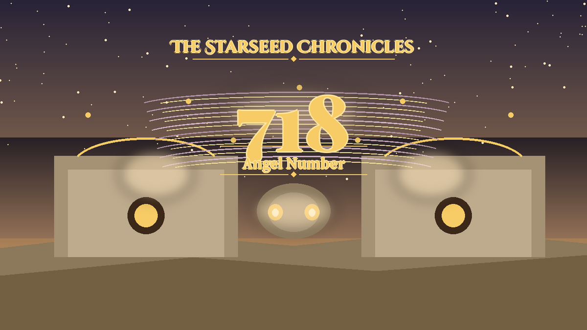 Angel Number 718: The Starseed Chronicles Style H, Dawncoin Wisdom Cascade Lanternwalk