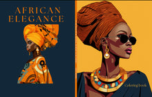 African Elegance Coloring Book