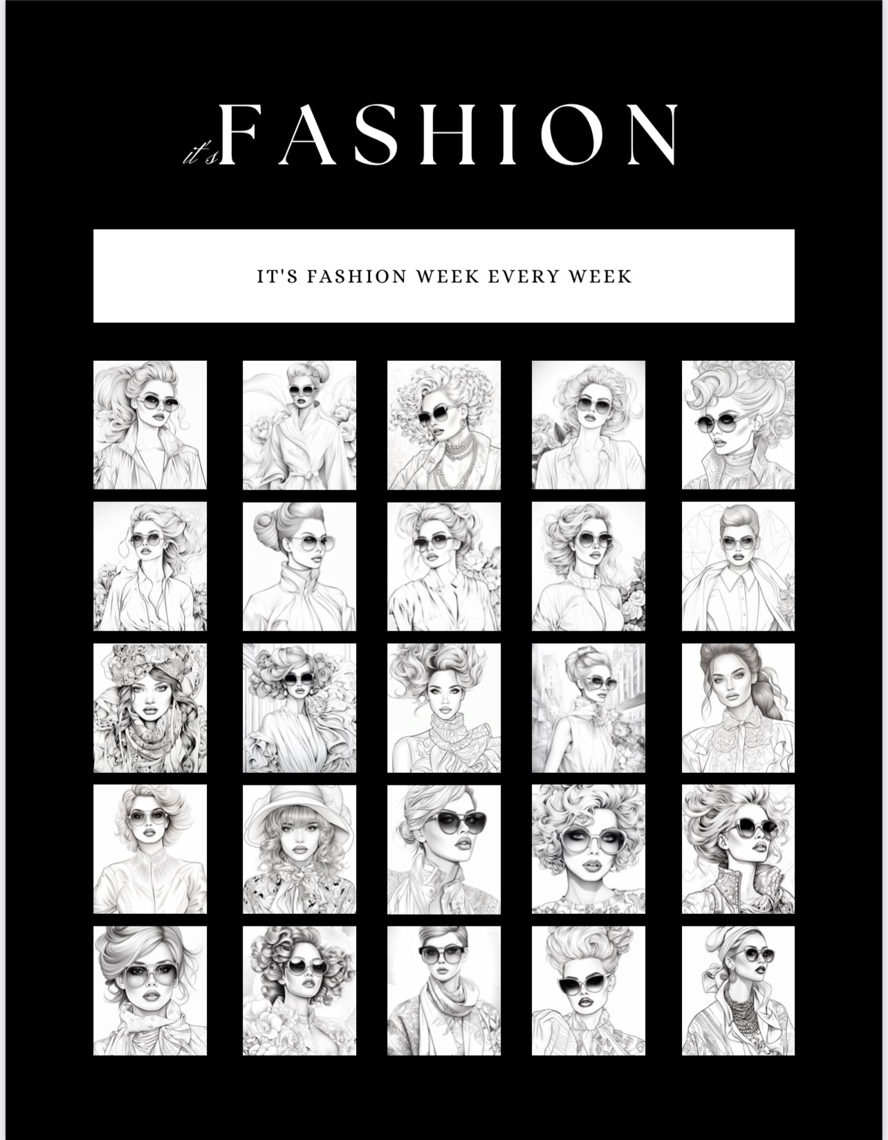 Fashion Coloring Book 2