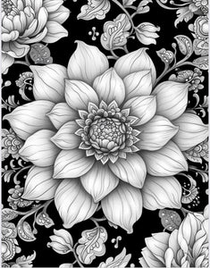 Sacred Flower Coloring Book