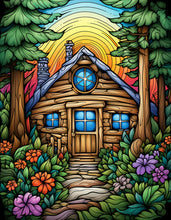 Cozy Cabin Coloring Book