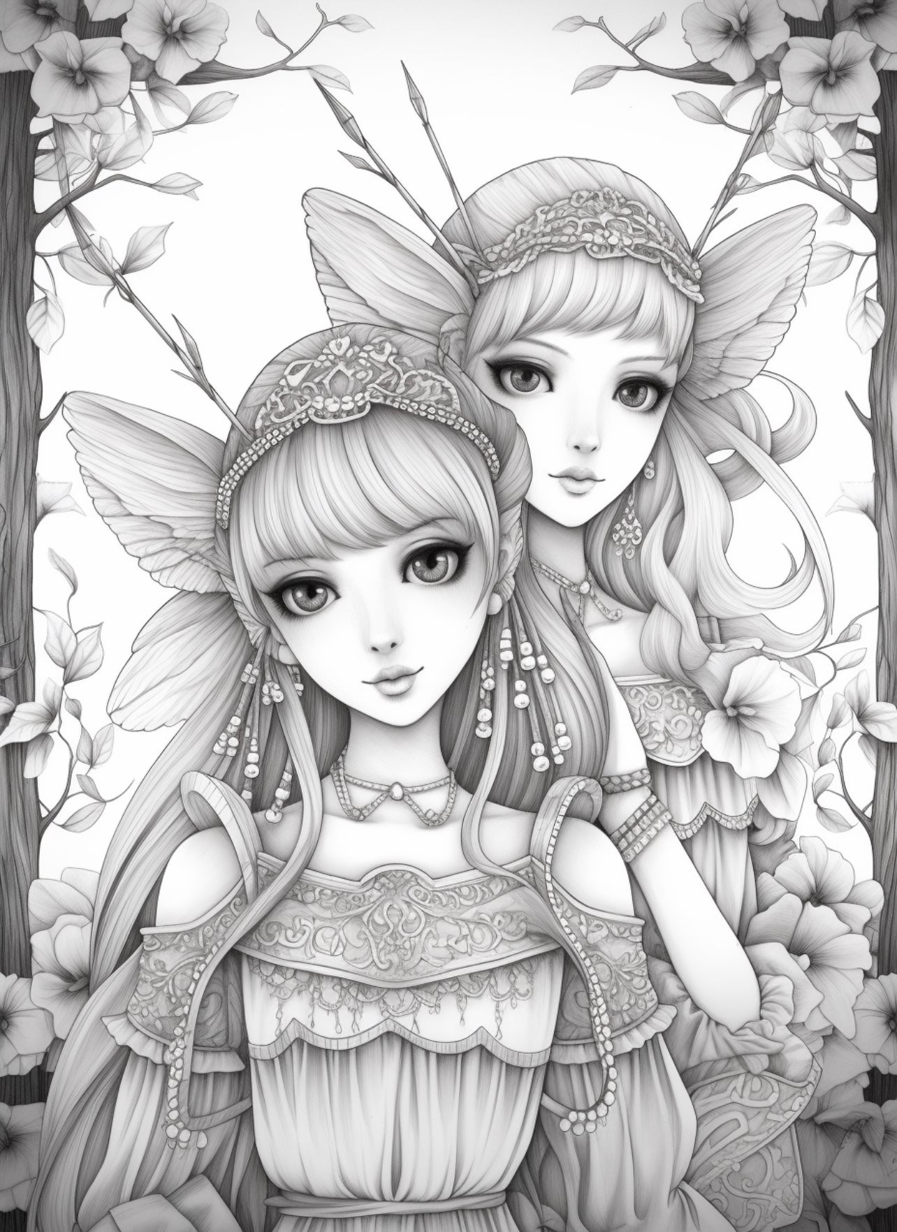 Fairies Coloring Book