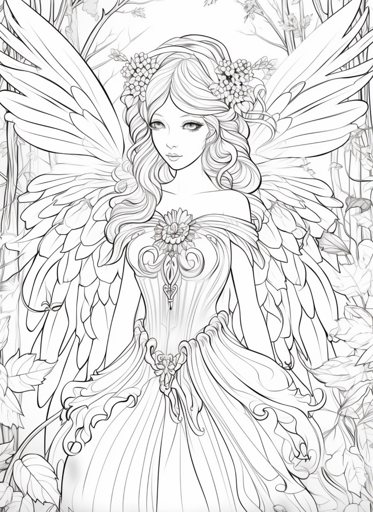 Fairies Coloring Book