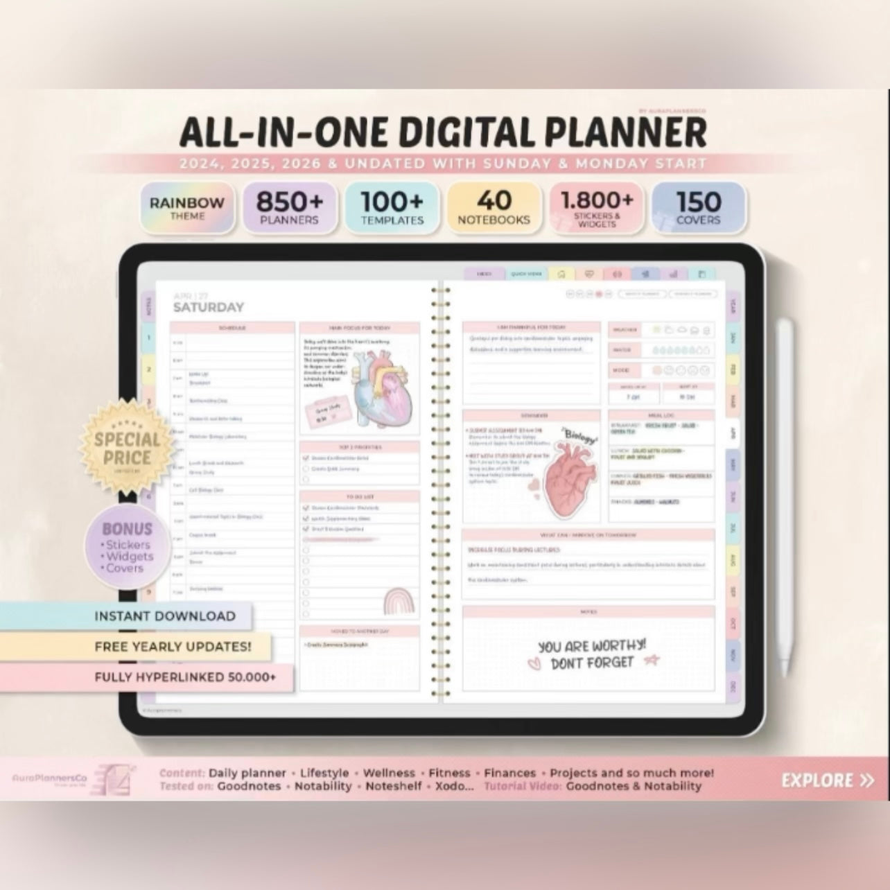 All in One Digital Planner