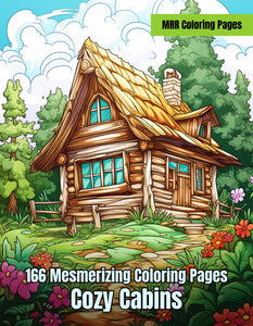 Cozy Cabin Coloring Book