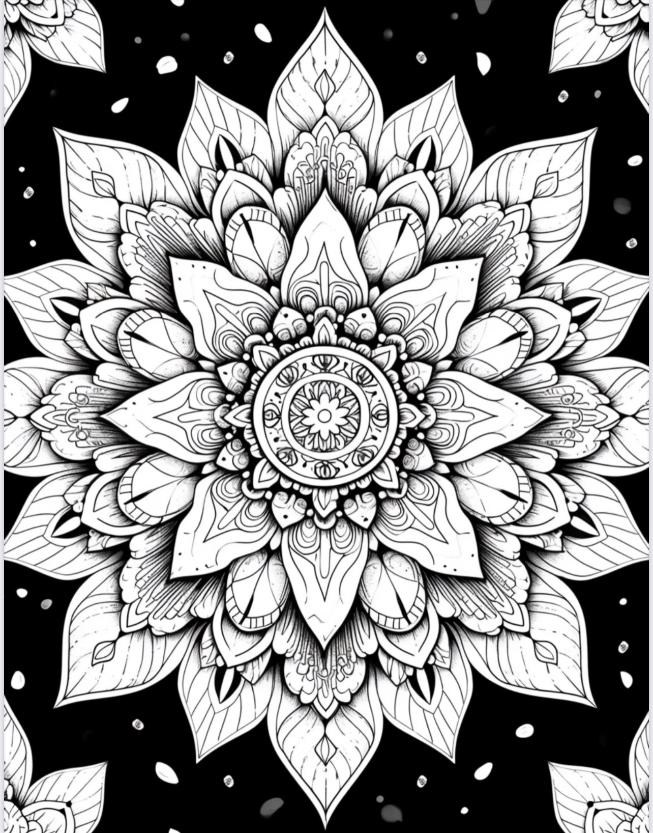 Sacred Flower Coloring Book