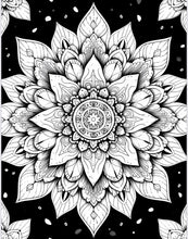 Sacred Flower Coloring Book