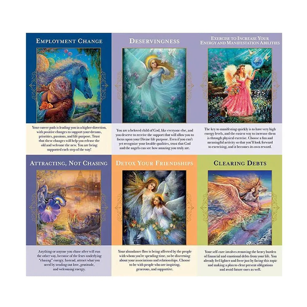 Angels Of Abundance Oracle Cards (PDF Guidebook Included)