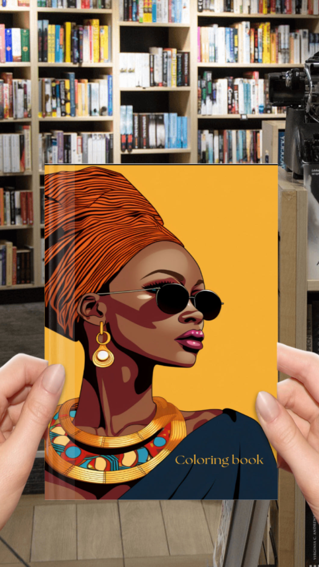 African Elegance Coloring Book