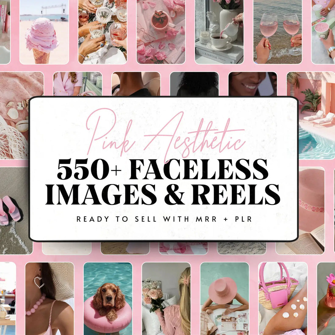 550 Pink Aesthetic Faceless Content