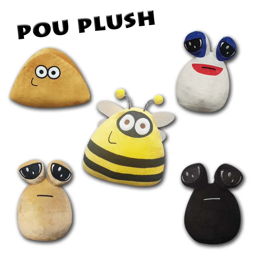 22cm/8.6in Pou Plush Cartoon Alien Toy Kawaii Stuffed Animal Doll Hot Game Figure Gifts for Fans