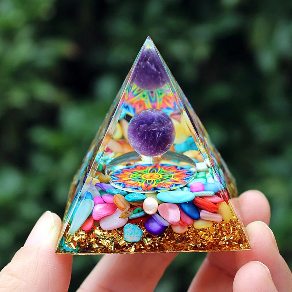 Pyramid Orgone Healing Crystals Energy Generator (20+ designs)