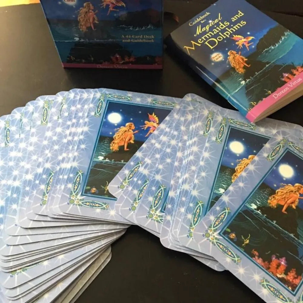 Magical Mermaid and Dolphin Cards: A 44-Card Deck (PDF Guidebook Included)