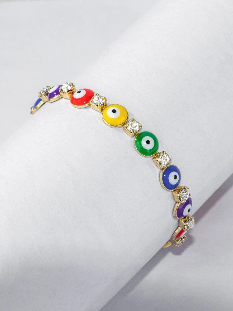 Evil Eye Gold Bracelet